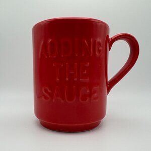 Kate Spade Bright Red "Adding the Sauce" New York Lenox Coffee Mug (SKU: 286MI)